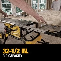 DEWALT 10" Jobsite Table Saw 32 1/2" Rip Capacity & Rolling Stand -Dewalt 034FD139 0A60 406F 8ACF 8C83B940F325 7