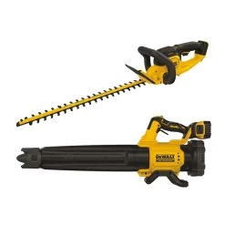 DEWALT 20V MAX Lithium Ion XR Brushless Handheld Blower & Hedge Trimmer Kit