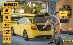 DEWALT 6 Gallon Wall Mounted Wet/Dry Vacuum With Wireless On/off Control -Dewalt DXV06G det3