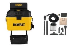 DEWALT 6 Gallon Wall Mounted Wet/Dry Vacuum With Wireless On/off Control
