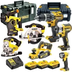 Dewalt 18v Xr Li-Ion 7 Piece Pack 3 X 4Ah Batteries Charger DEW-KIT-2