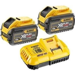 Dewalt 2 X DCB547 18v 54v XR Flexvolt 9.0ah Battery DCB118 Fast Charger