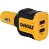 Dewalt 24-Watt 2-Port Mobile USB Charger -Dewalt Dewalt 24 Watt 2 Port Mobile USB Charger