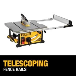DEWALT 10" Jobsite Table Saw 32 1/2" Rip Capacity & Rolling Stand -Dewalt E3A4A748 C64B 4FC6 A863 F4896FFD41B3 7