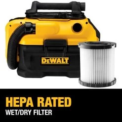 DEWALT 20V MAX 2 Gallon Vacuum Wet/Dry Bare Tool