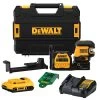 DeWalt DCLE34220G 12V / 20V MAX Cross Line 2-Spot Combo Green Laser Kit -Dewalt dewalt laser level dcle34220g qu 64 1000